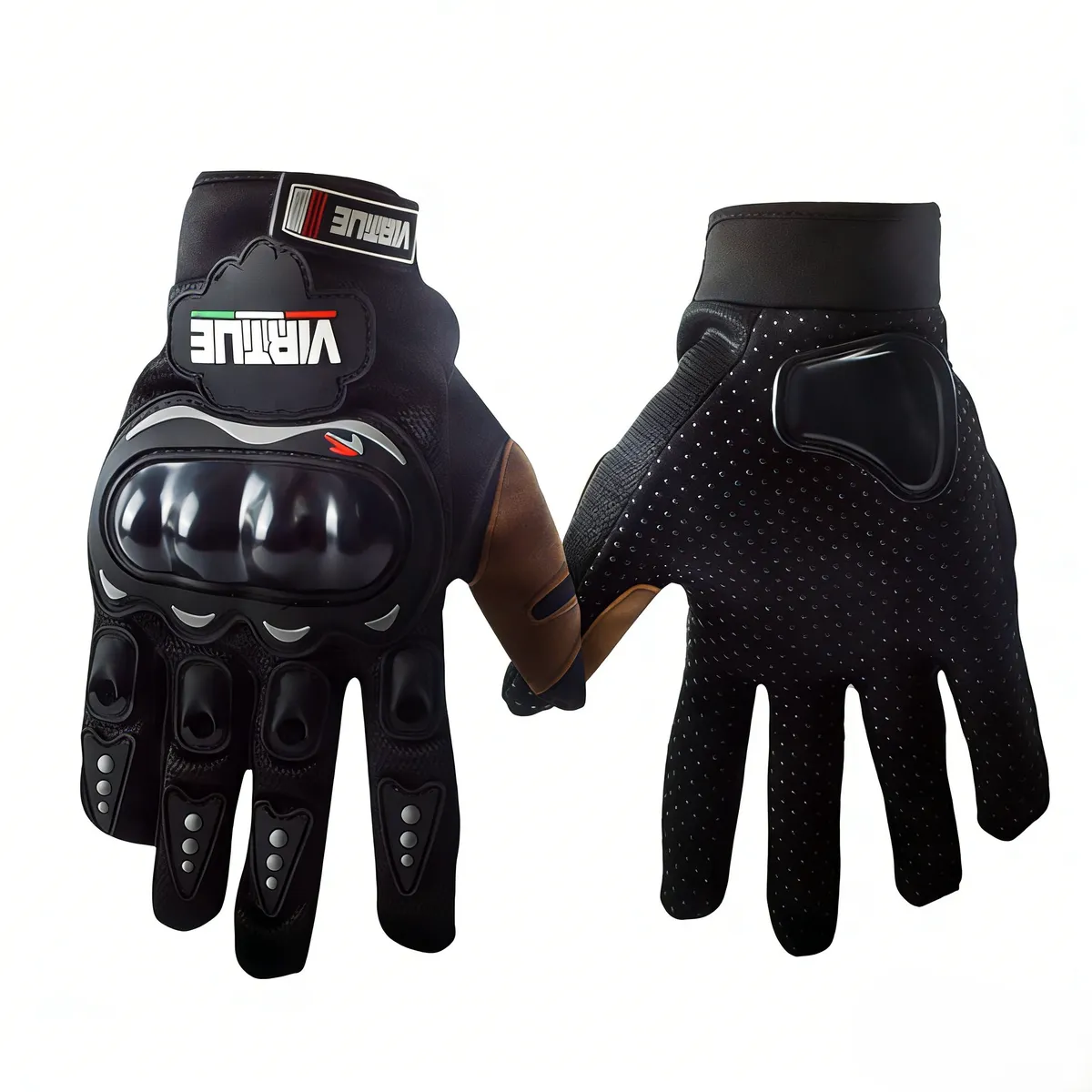 Full-finger Anti-slip Protective Motorcycle Riding Gloves Black