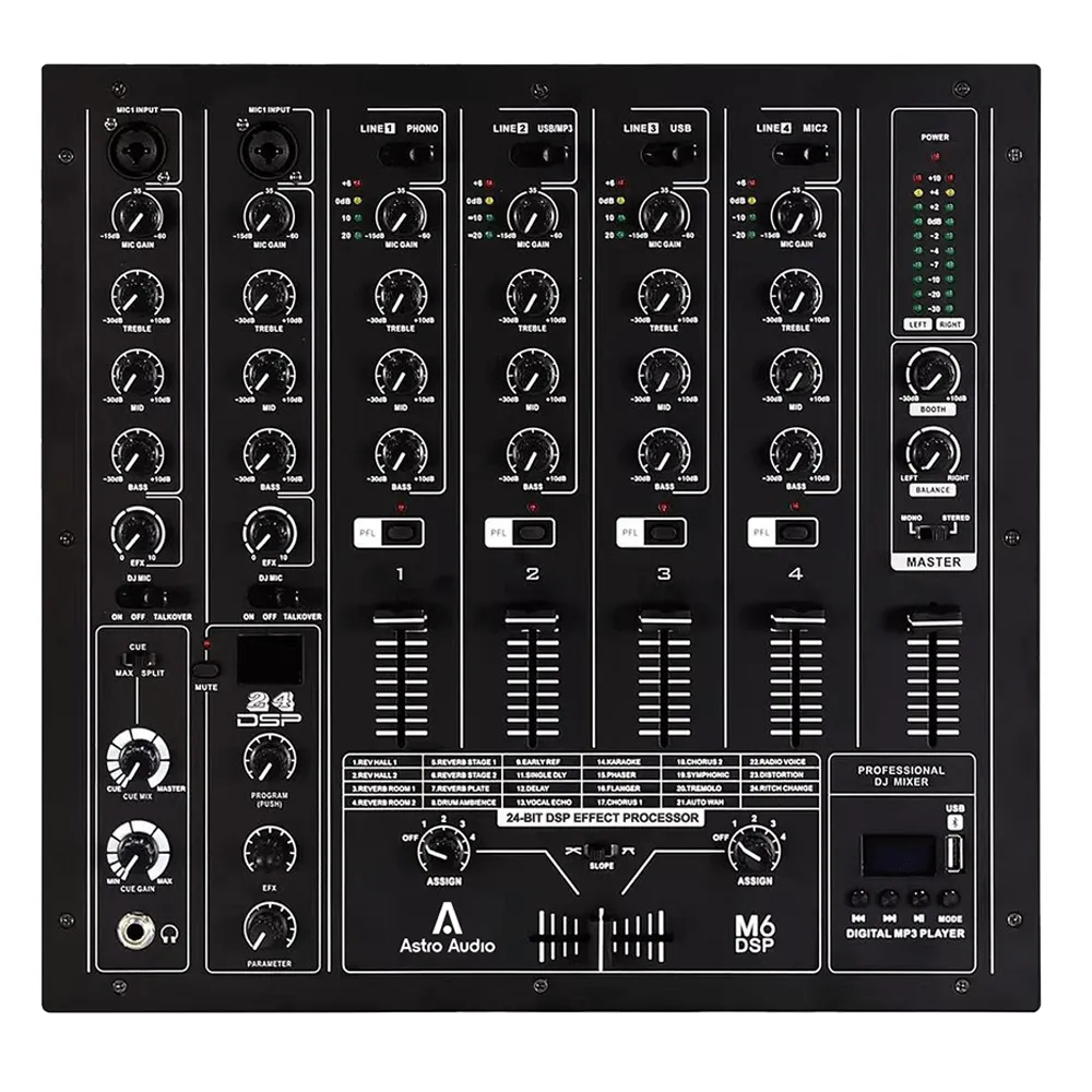 Astro Audio 5-Channel DJ Mixer [DJFX-750]