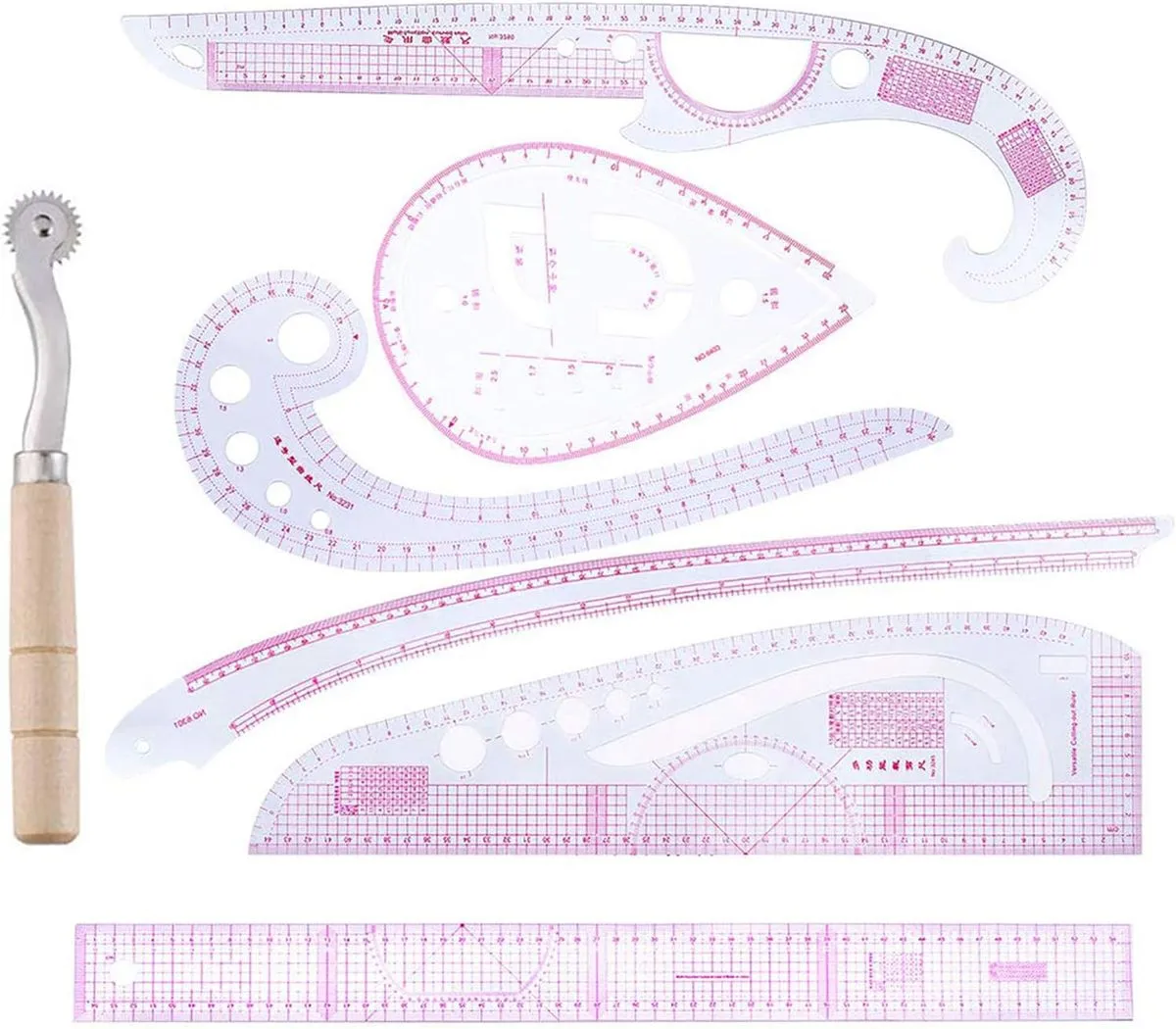 7 Pcs Sewing Rulers Set Dressmaking Tailor Tool DIY Clothing Design Drawing
