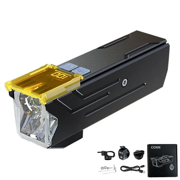Aluminum Alloy Bicycle Lamp, Mountain Road Night Riding Horn, Strong Light