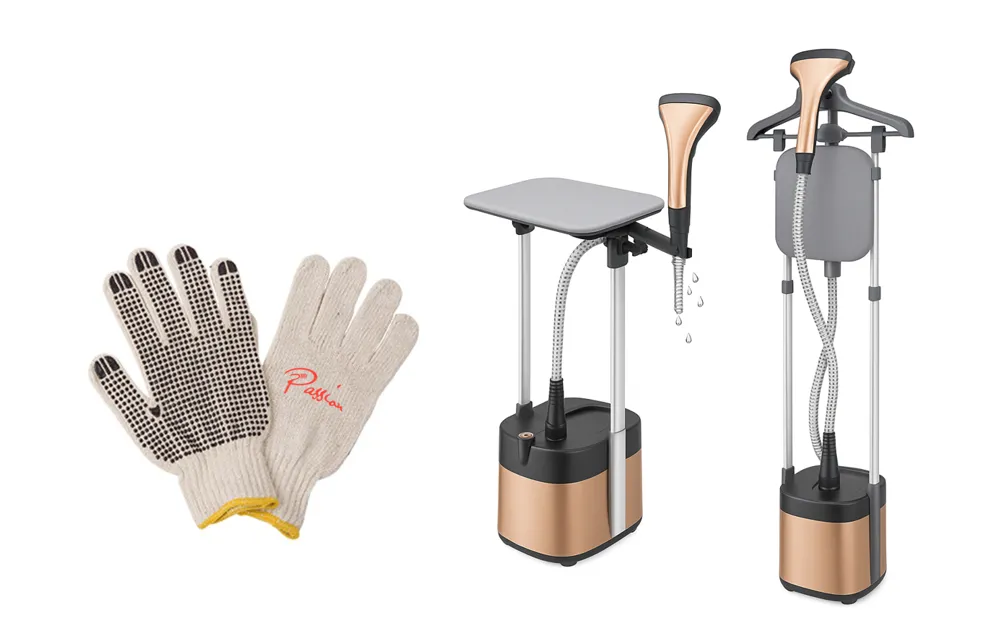 Hoffmans 2 in1 Powerful 2L Garment Steamer with Passion Heat Gloves - Gold