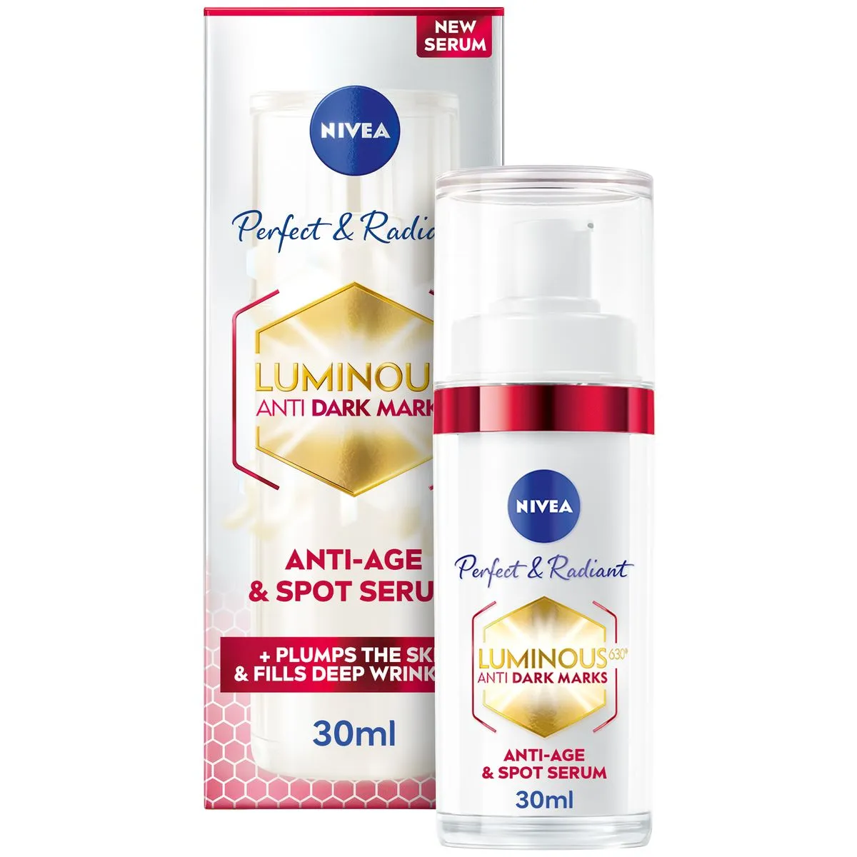 NIVEA Perfect & Radiant LUMINOUS630 Anti Dark/Age Marks & Spot Serum, 30ml