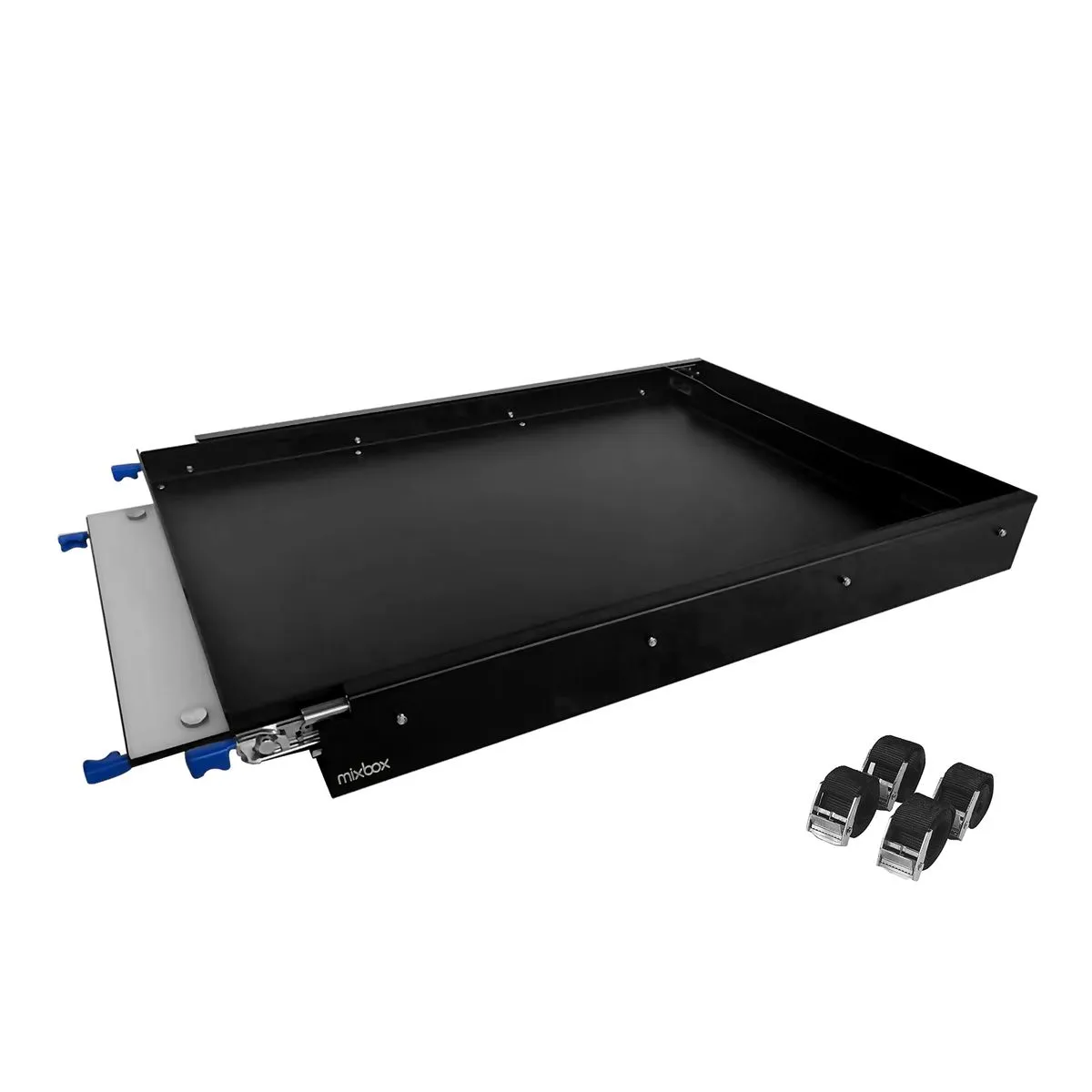 Mix Box Bakkie 4x4 Car Cargo Fridge Slide Tray & Straps Set - 30 Inch