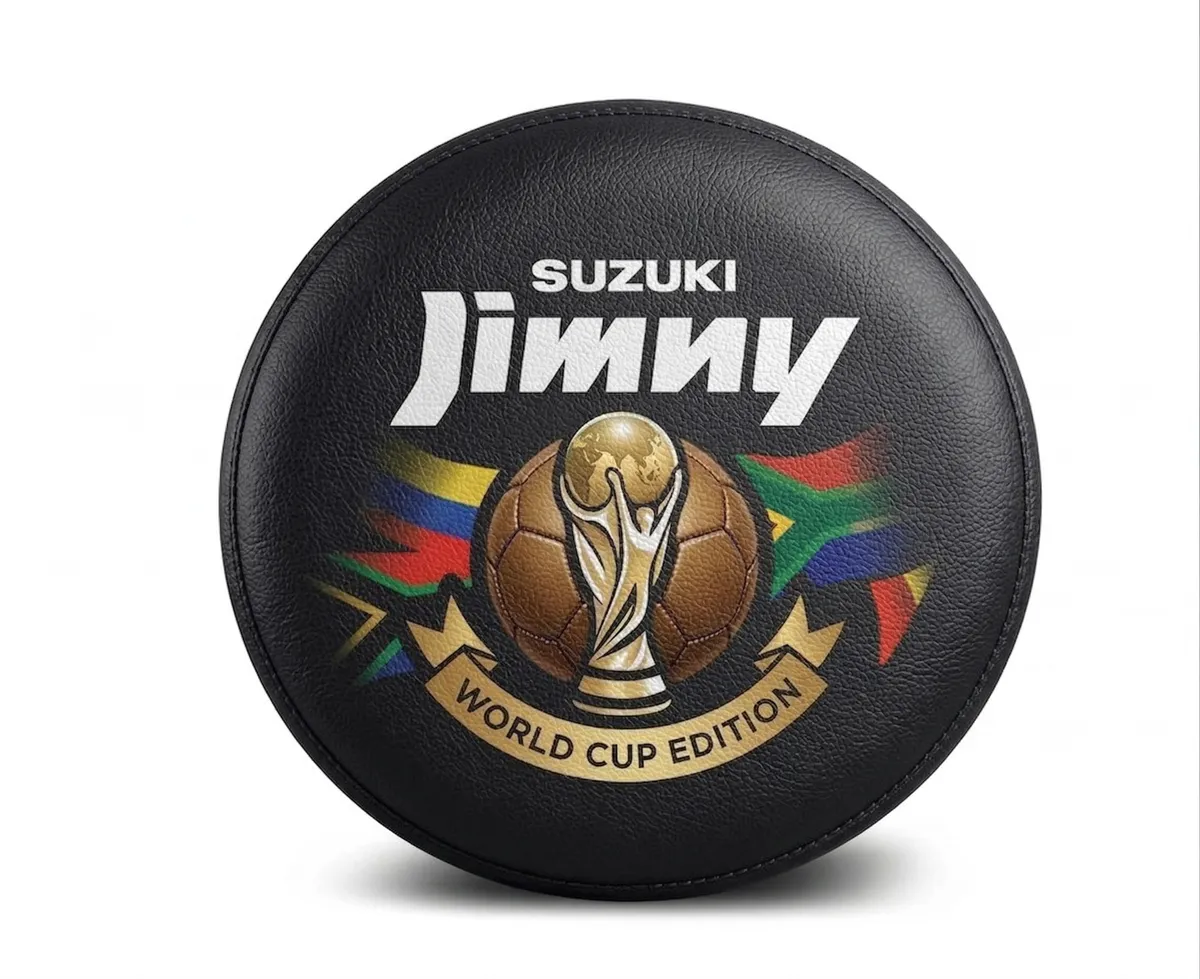 15" PU Leather Suzuki Jimny Spare Wheel Cover World Cup