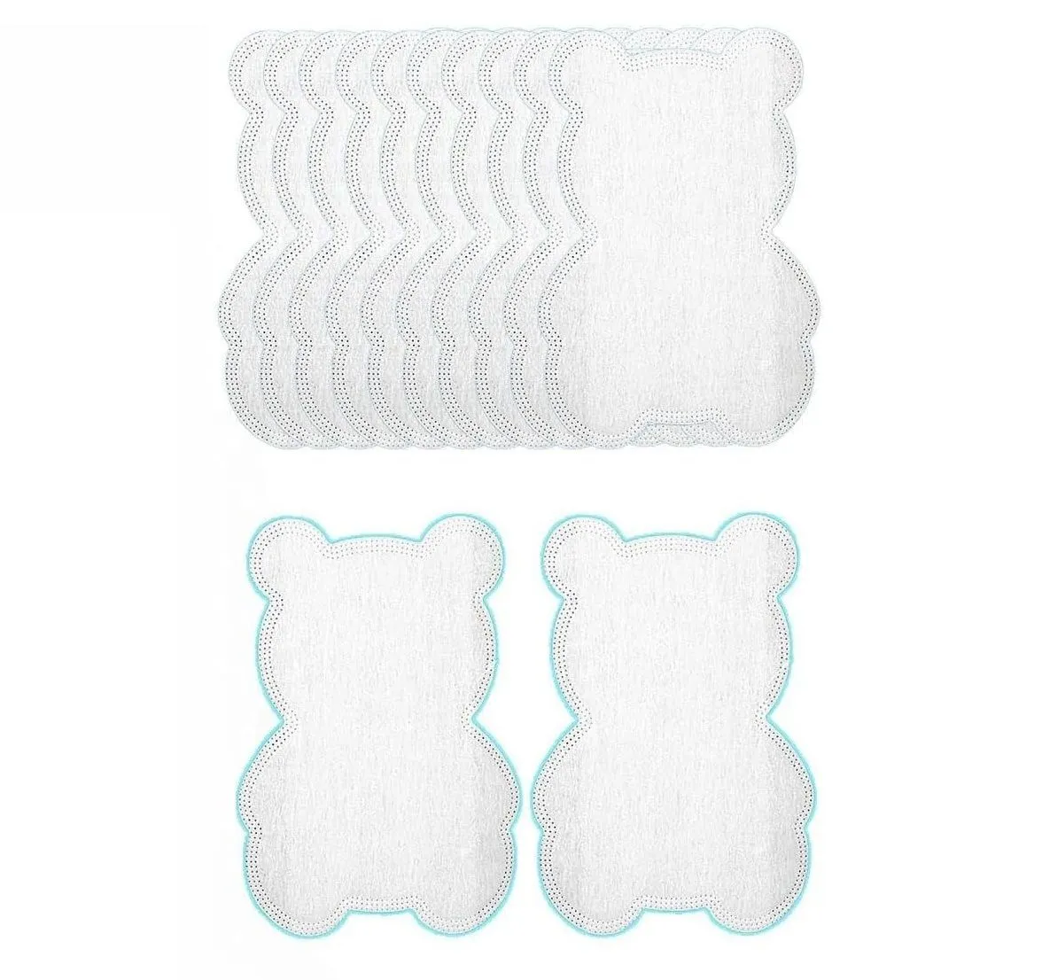 50 Piece Disposable Armpit Sweat Pads Pure Cotton Sweat-Absorbing