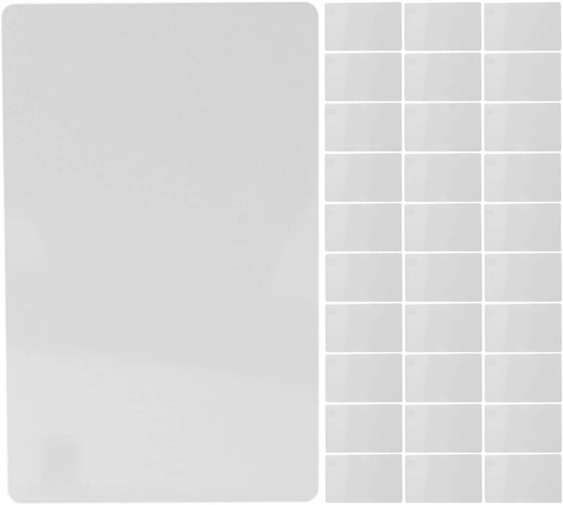 200pcs Metal Sublimation Blanks Business Cards 0.21mm Thick Aluminum Alloy