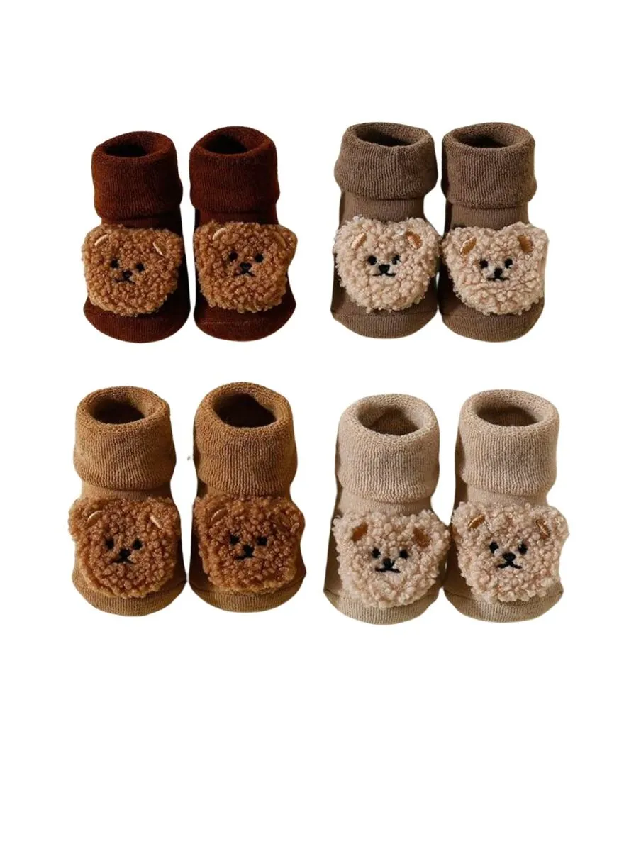 Cute Baby Socks - 4 Pack