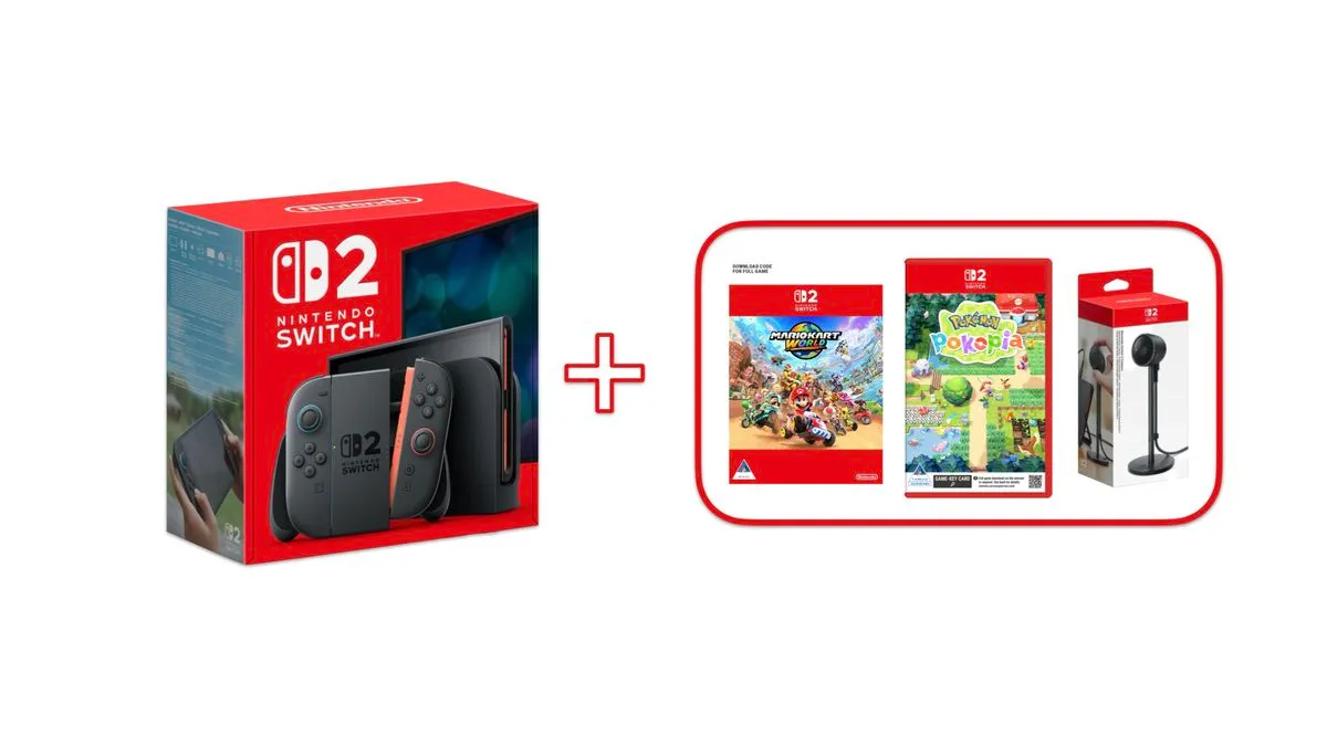 Nintendo Switch 2 Mario Kart World Cosole + Pokémon Pokopia & Camera