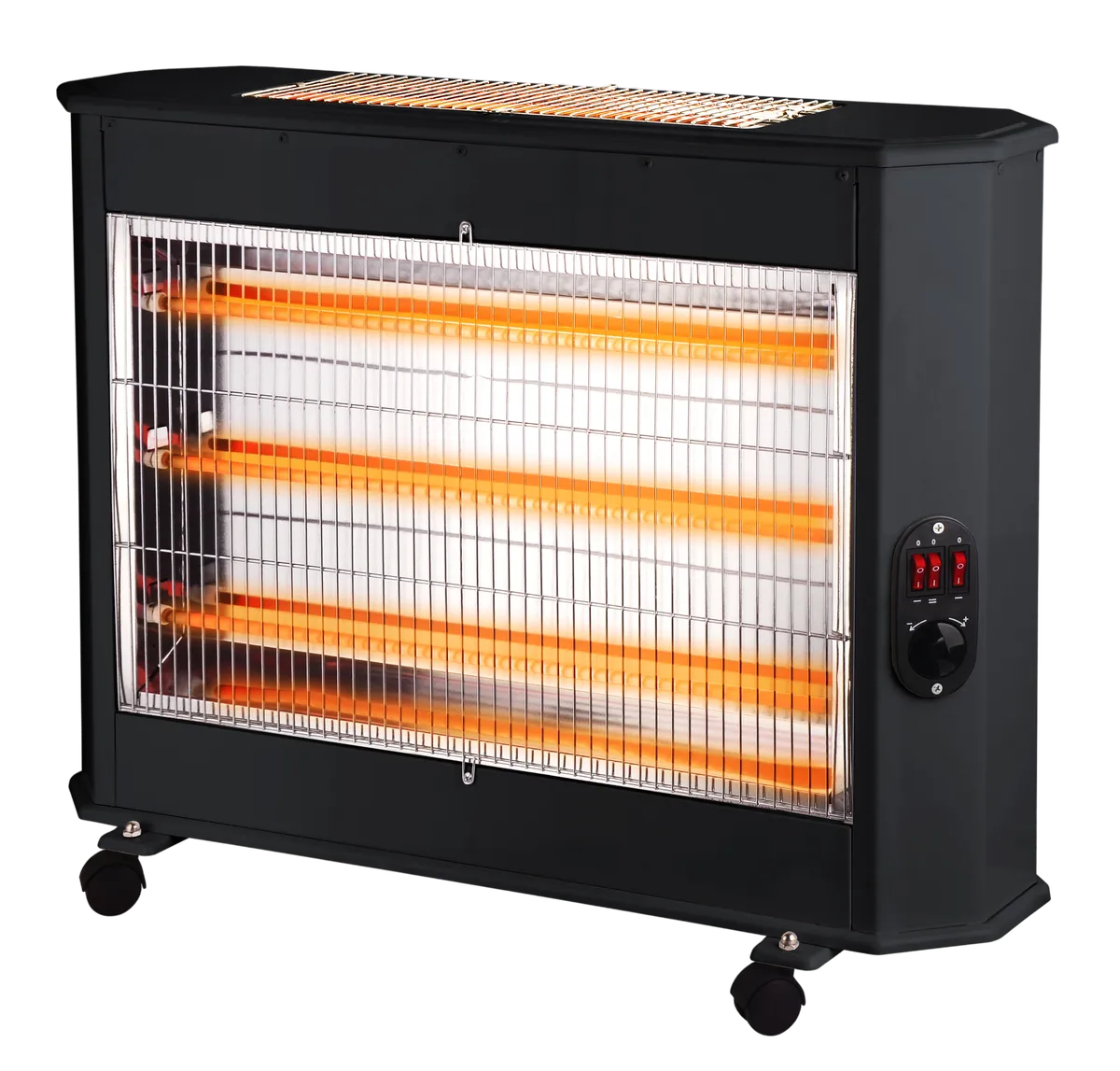 LUXELL - 5 Bar Heater with Thermostat & Safety Switch - Powerful - 2400W - LX-2802K