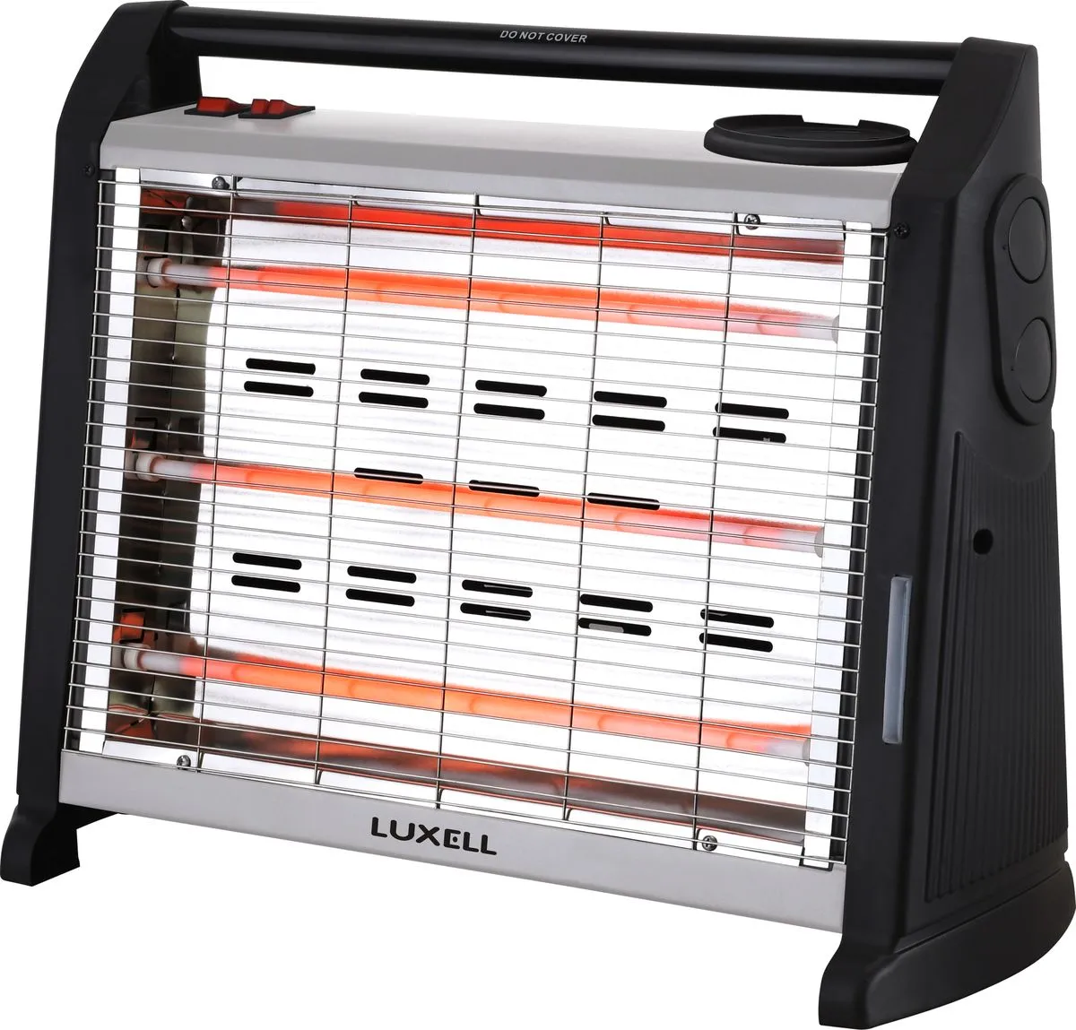 LUXELL - 3 Bar Heater with Humidifier and Safety Switch-1500W - LX2850S - Black-Grey