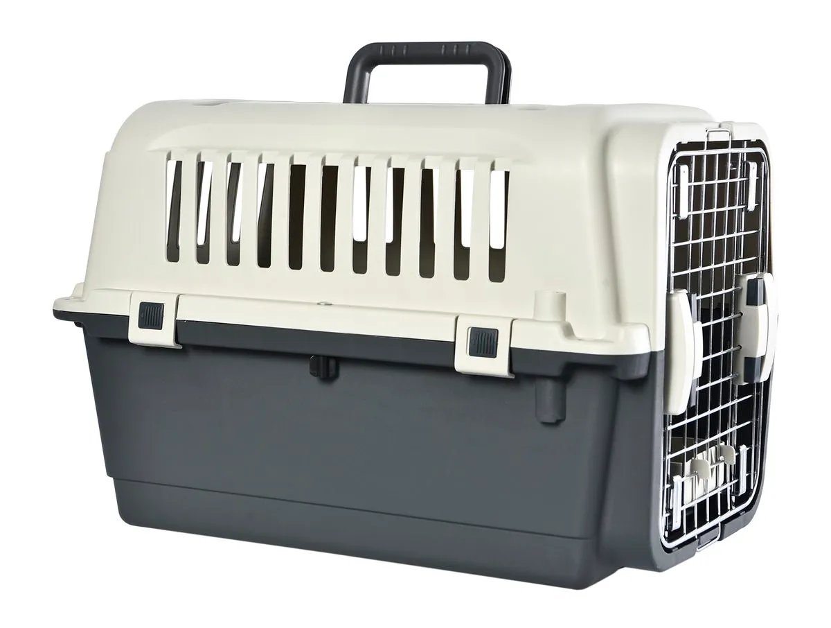 LASA Two-Door Pet Travel Carrier Kennel - 6.8kg Max - Cats & Dogs
