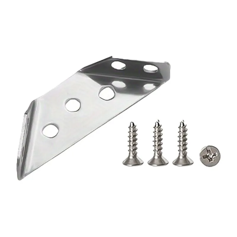 Stainless Steel Corner Brackets with Screws - Heavy-Duty 90 Support