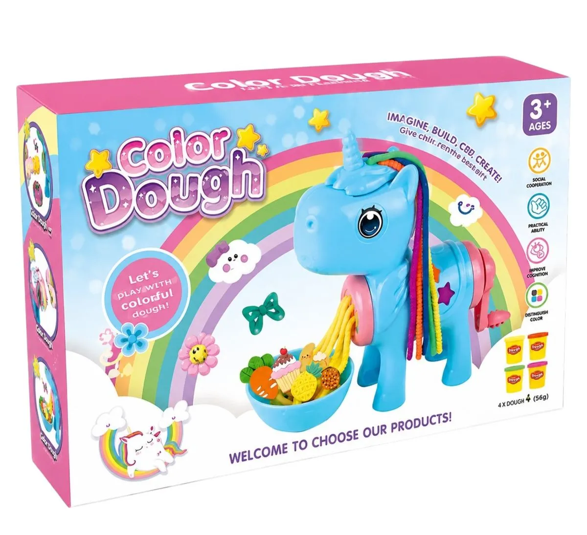 Unicorn Colour Dough Playset for Kids
