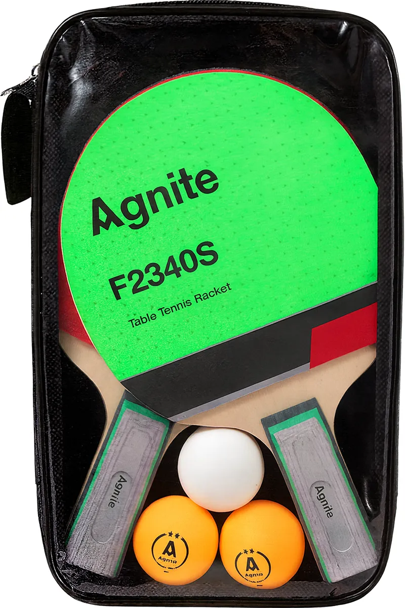 Agnite Table Tennis Racket and Ball Set