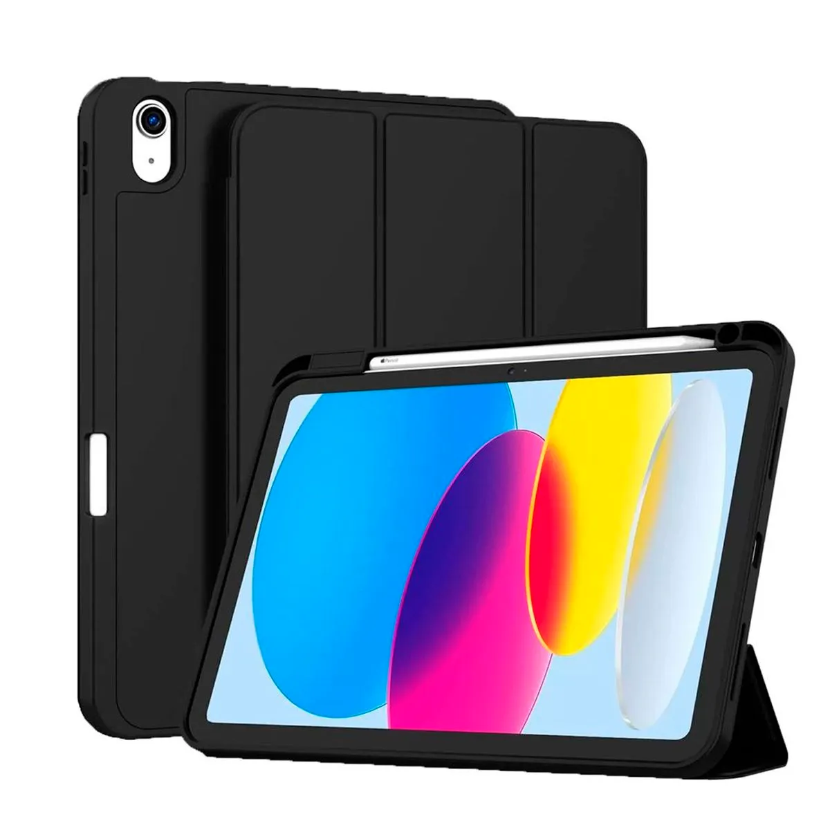 Smart Cover Compatible With iPad (A16)11th Generation Case11In/10th - Black