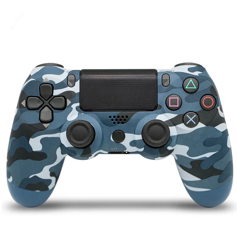 Wireless Controller For PS4-Double Motor Vibration-Pro Gamer Controller-GC - Blue-Camouflage