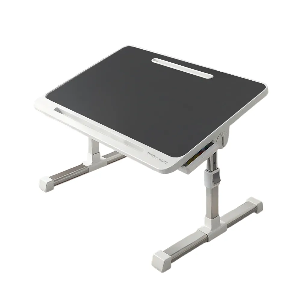 Topika - Portable Laptop Table Stand,Portable Table for Laptop with Drawer - Black