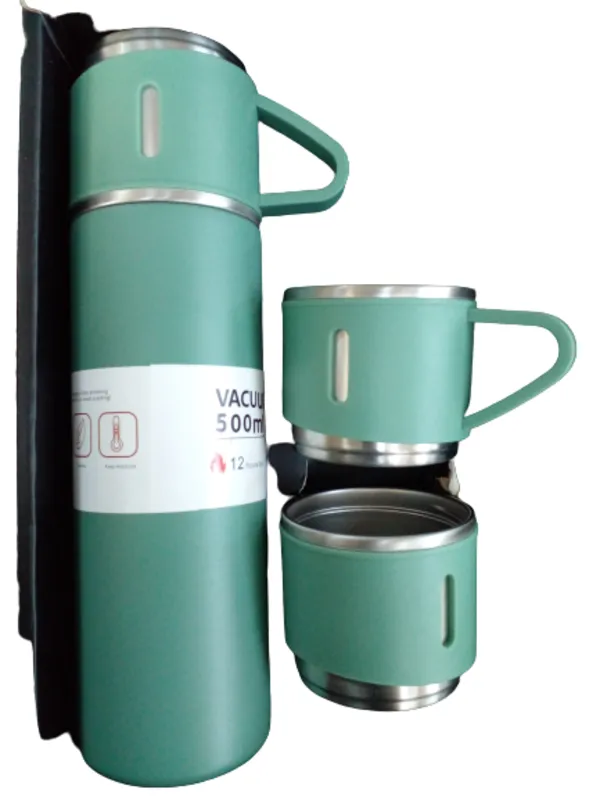 Vacuum Flask and Cup Set