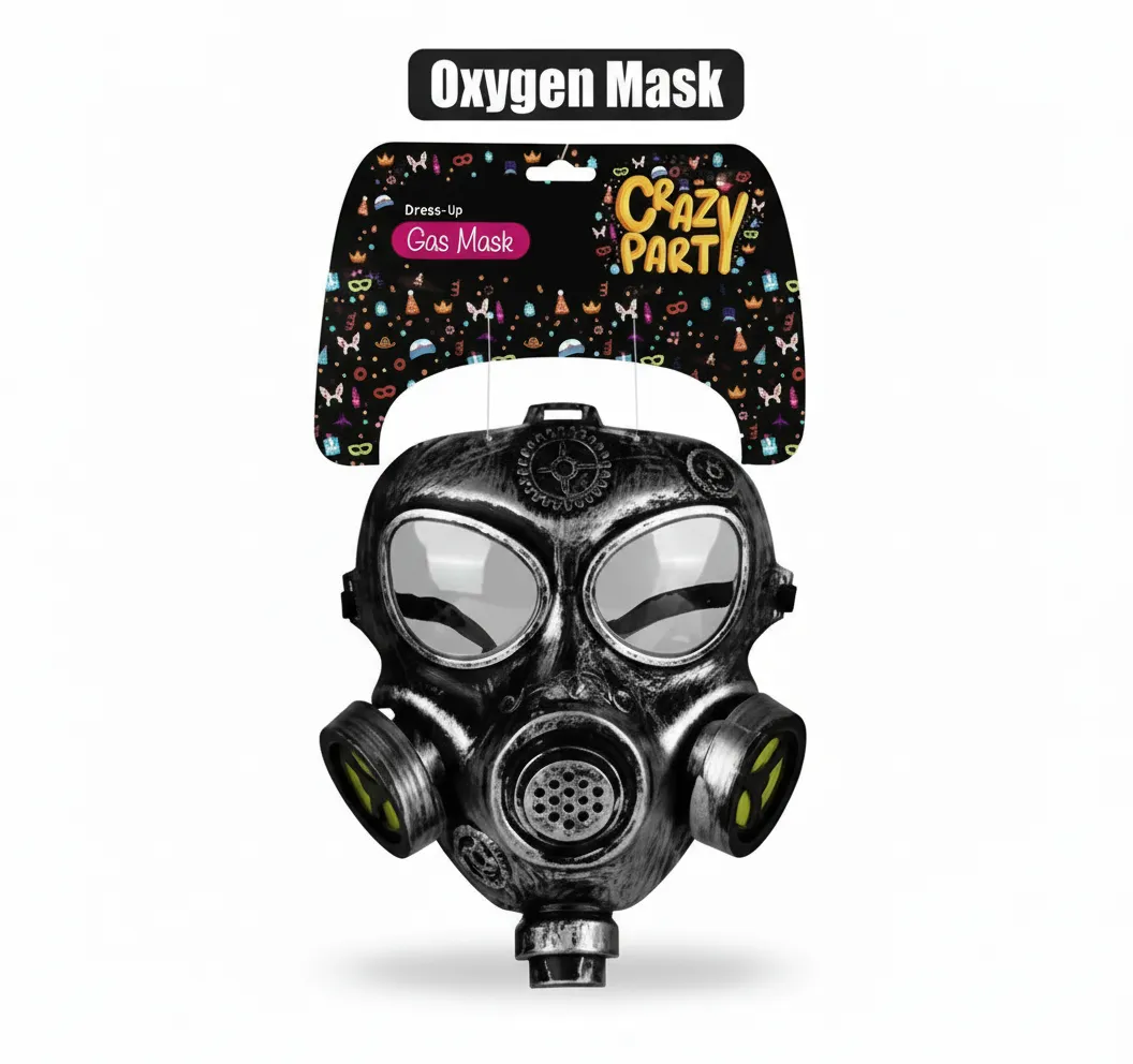 Crazy Party Full Head Dress Up Oxygen Mask for Costumes and Parties