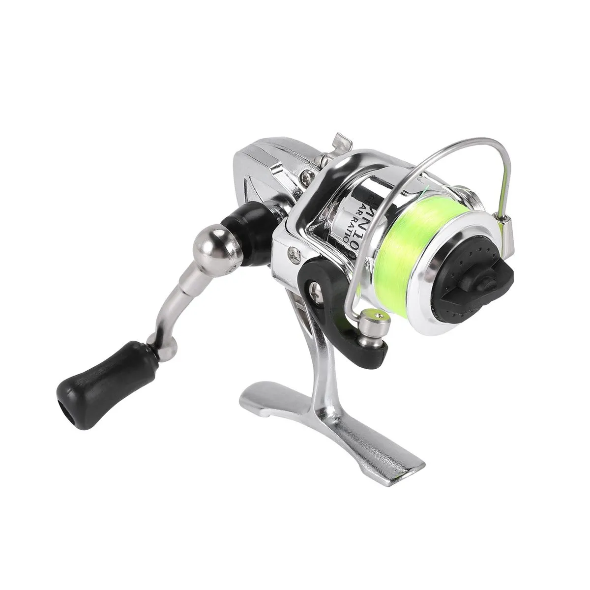 Mini 100 Pocket Spinning Fishing Reel 4.3 1 Metal Wheel Pesca Reel