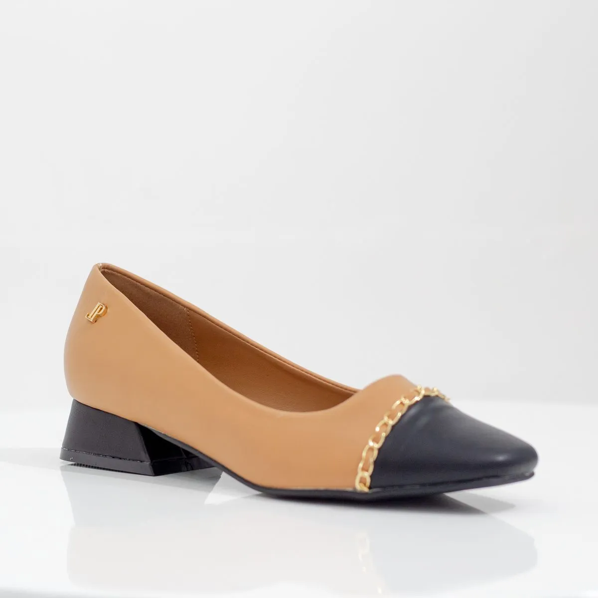 LamMara Paris Laika Two Toned 2.5cm Heel with Court Camel