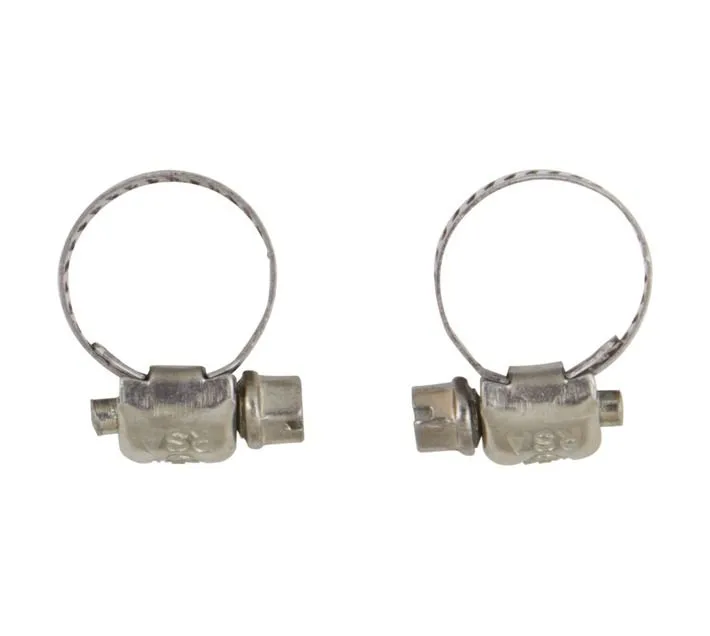 Clamps For Gas Hose Silver