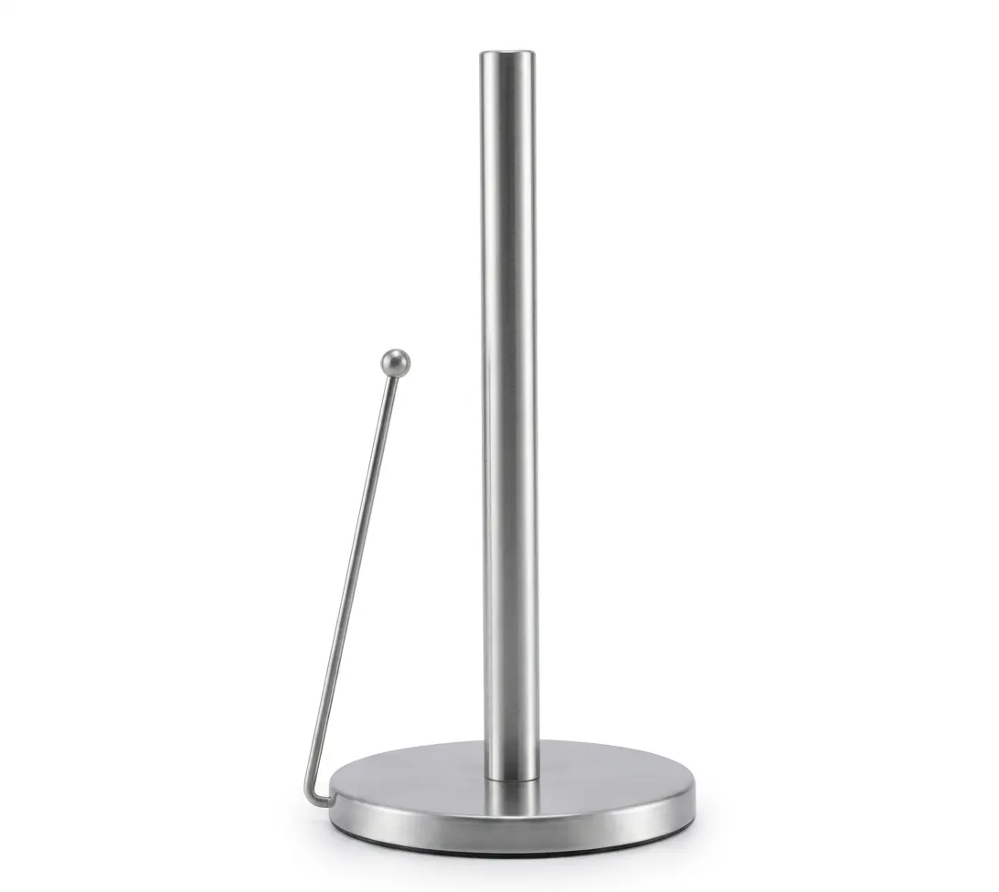 Continental Homeware StainlessSteel Kitchen Paper Holder with Weighted Base