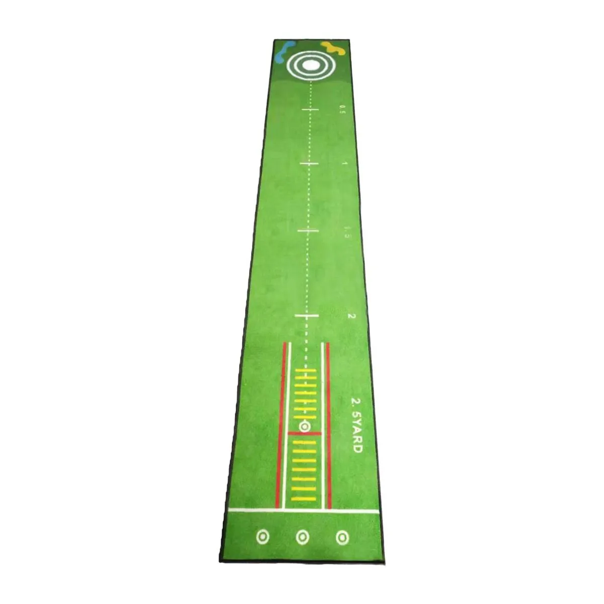 Golf Putting Mat Gift for Golfer Portable Golf Practice forPark HomeOffice - Green