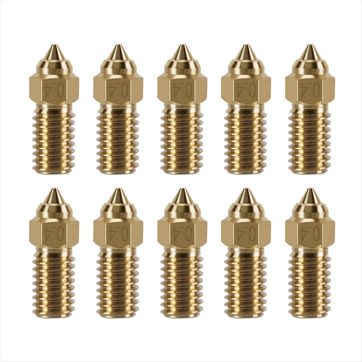10Pcs 3D Printer Nozzles Premium Brass 3D Printer Nozzles