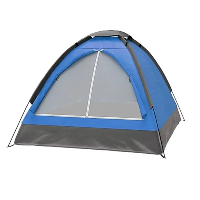 6 Person Dome Tent- Rain Fly & Carry Bag- Easy Set Up-Great for Camping - Blue