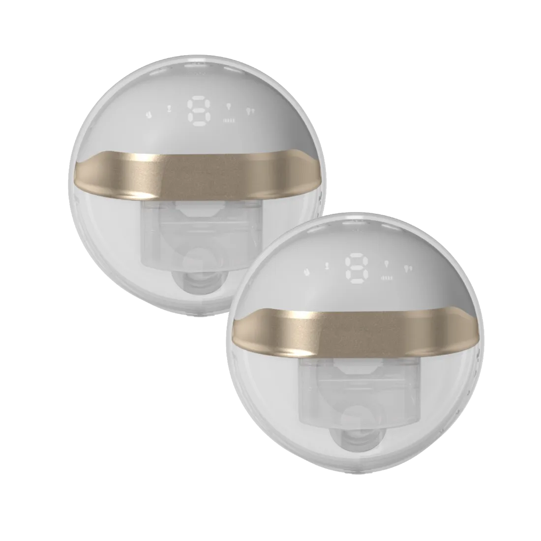 Elegant Double Wearable Electric Hands-Free Breast Pump - Gold