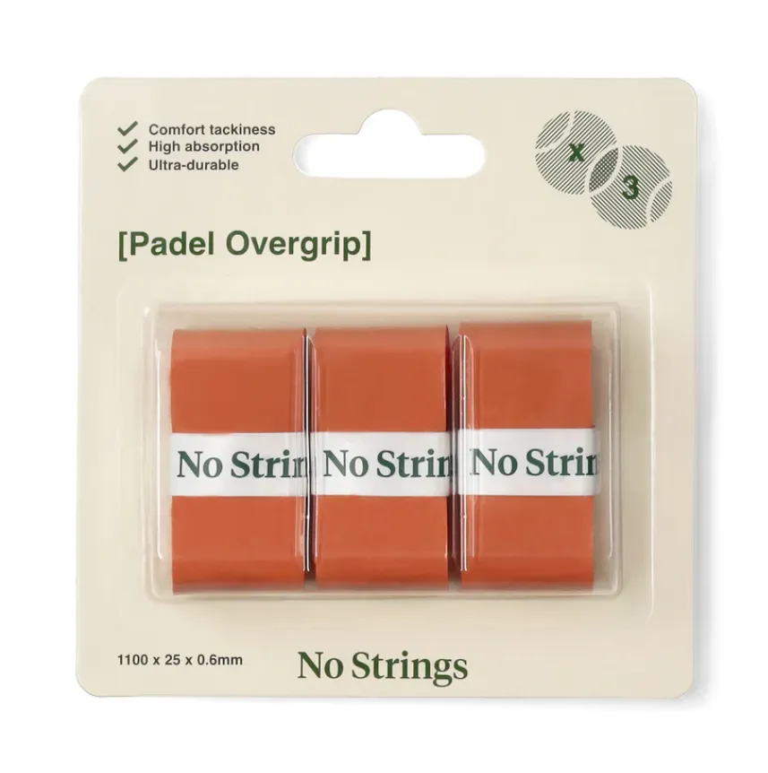 No Strings Padel Overgrips - Coral
