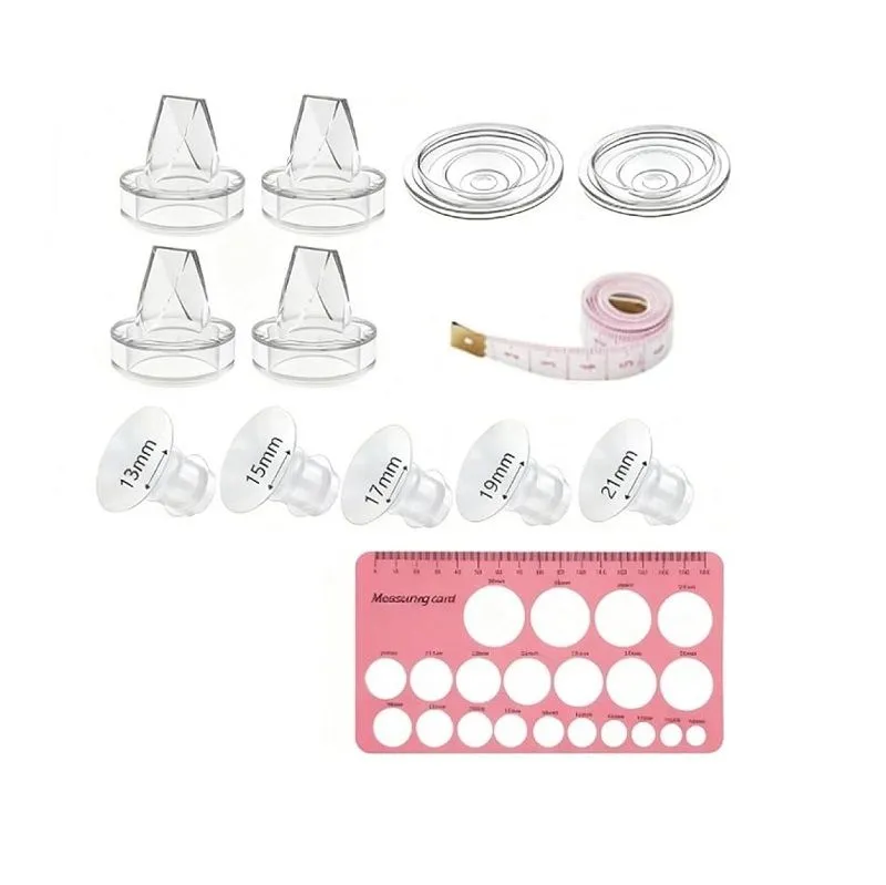 13 Sets Flange Inserts Kit-Compatible with 24mm Wearable Breast Pumps