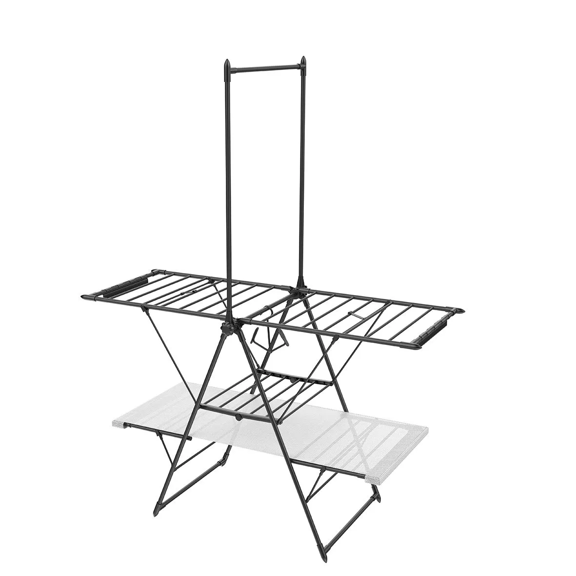 LASA Foldable Drying Rack with Sock and Shoe Holders Multi-Use