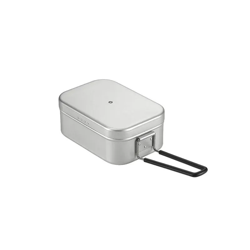 Campingmoon S-2013 1.3L Large Thickened Aluminum Mess Tin, Silver