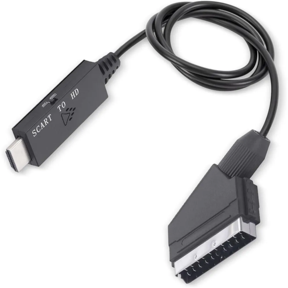 SCART to Converter, 1080P 60Hz 720P 60Hz HD Video Converter
