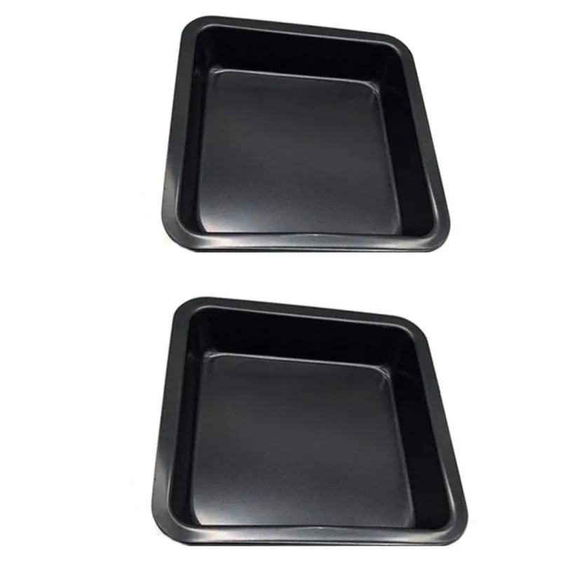 Copper Plate, Carbon steel, Non-Stick, 230 C Resistant, Black - Set 2