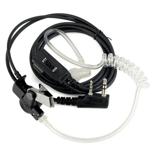 Air Conduit Earpiece Acoustic Clear Tube Earphone For Two Way Radios