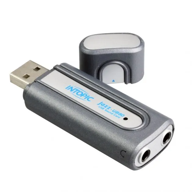  Intopic JAZZ-UB80 Portable USB Sound Card