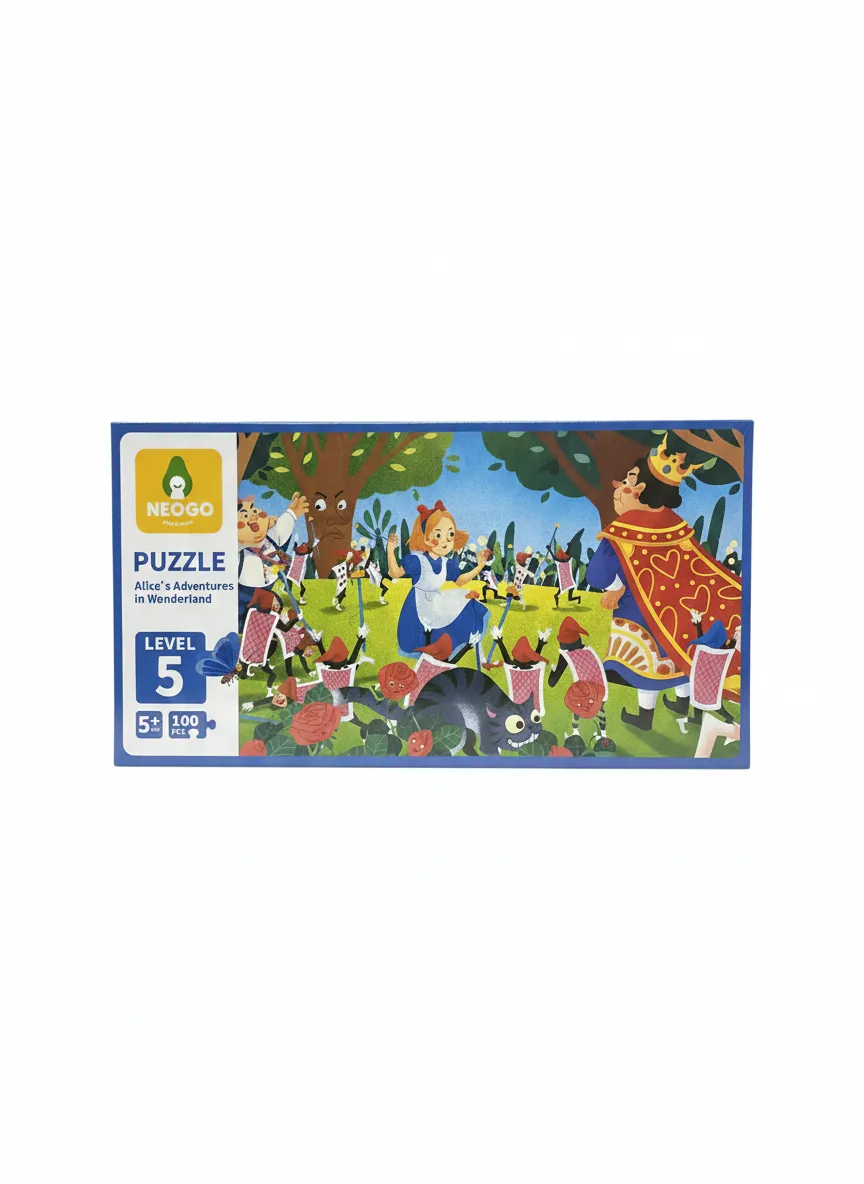 Neogo Alice's Adventures in Wonderland 100-Piece Jigsaw Puzzle