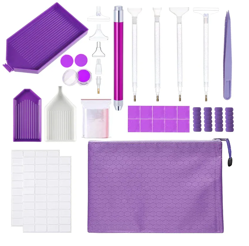 Diamond Painting Accessories Toolkit With LED Diamond Painting Pen