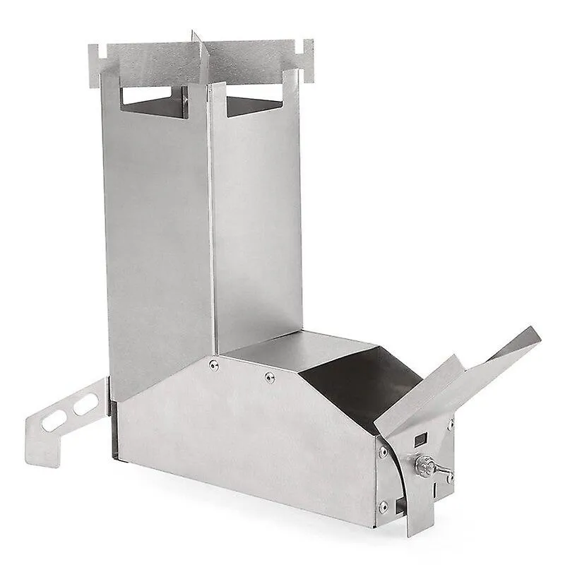 Collapsible Stainless Steel Rocket Stove - Stainless Steel