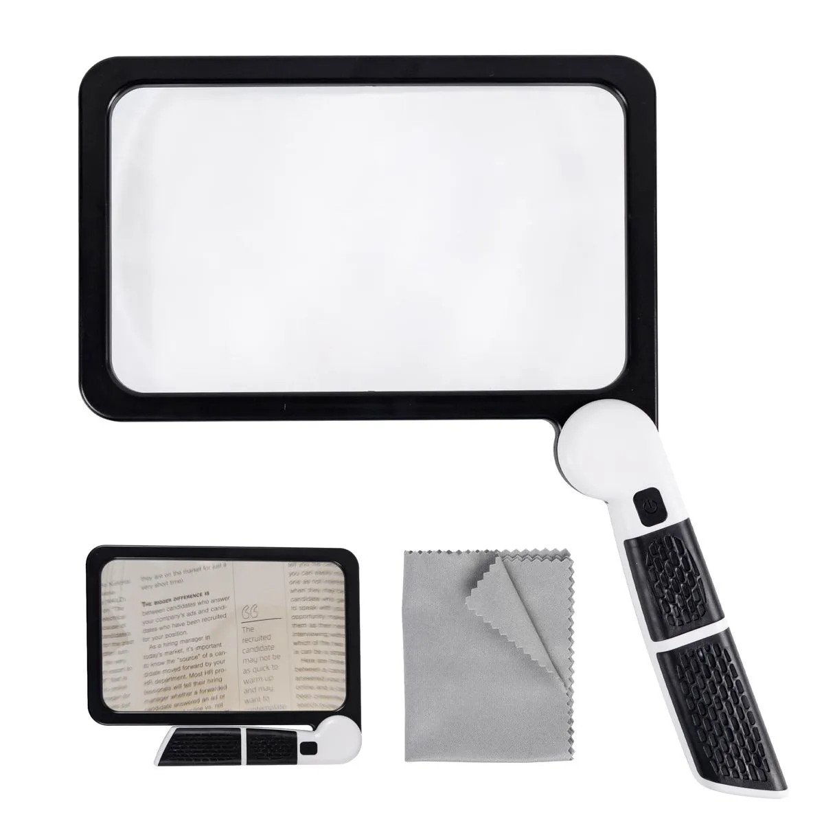 5X Magnifying Glass with Light Full Page Magnifier for Reading