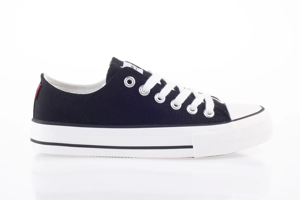 Carrera Women's Low-Cut Corta Canvas Sneakers-Black