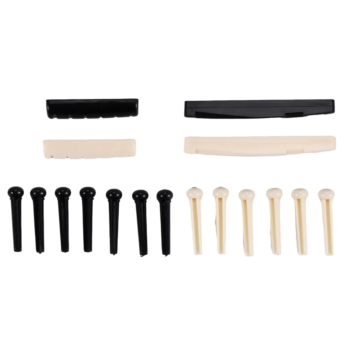 1 Sets Bridge Pins & Saddle & Nut Replacement Parts for Guitar