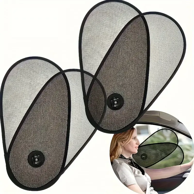 Car Side Window Sunshade - Sunscreen Curtains - 2 Piece