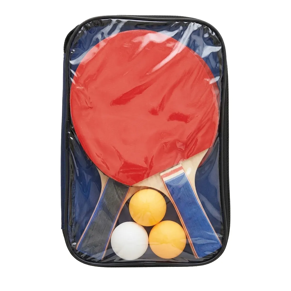 Table Tennis Set with Zip Carry Bag - 2 Bats & 3 Balls