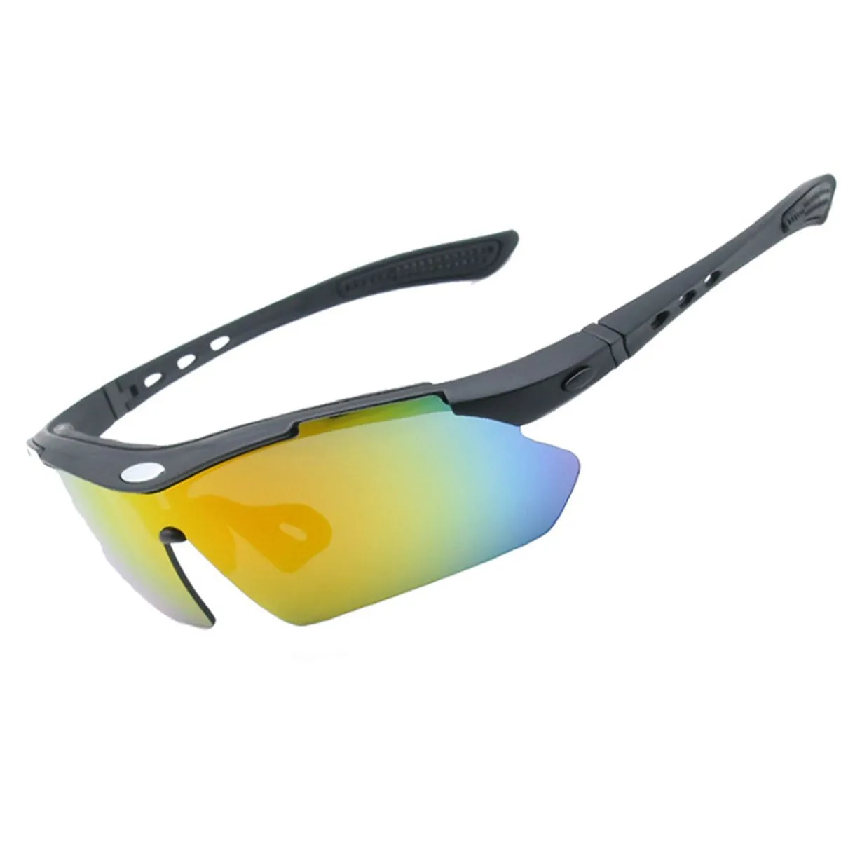 Polarised Sunglasses Cycling Running Outdoor Sports Goggles for Women Men - Black
