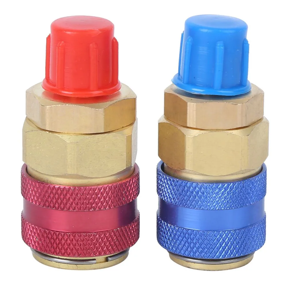 R134A Quick Couplers - High/low Side Brass Adapters