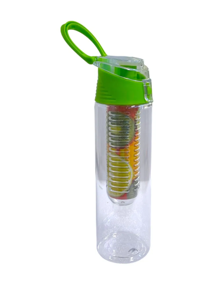 1L Fruit Infuser Water Bottle - Red, Green, Yellow or Black - Green